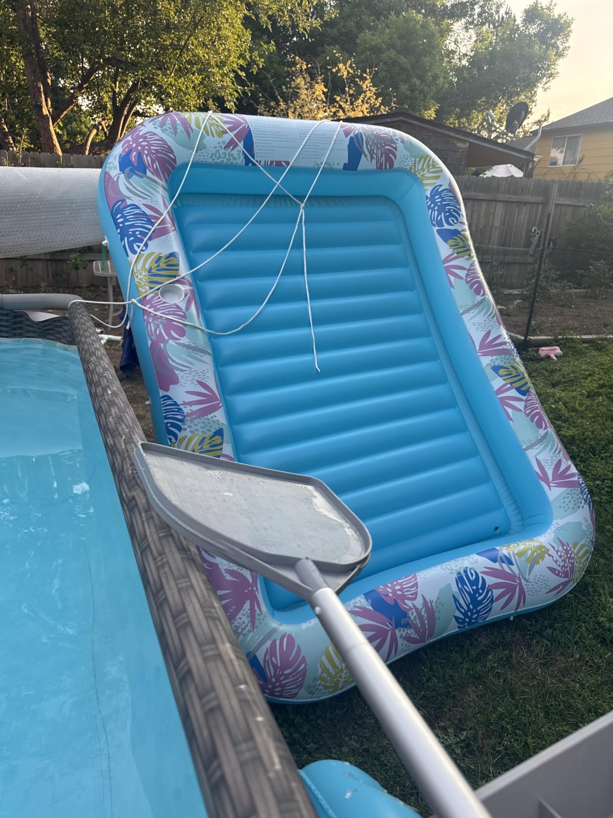 OKSUWATER Inflatable Tanning Pool Lounger, 87