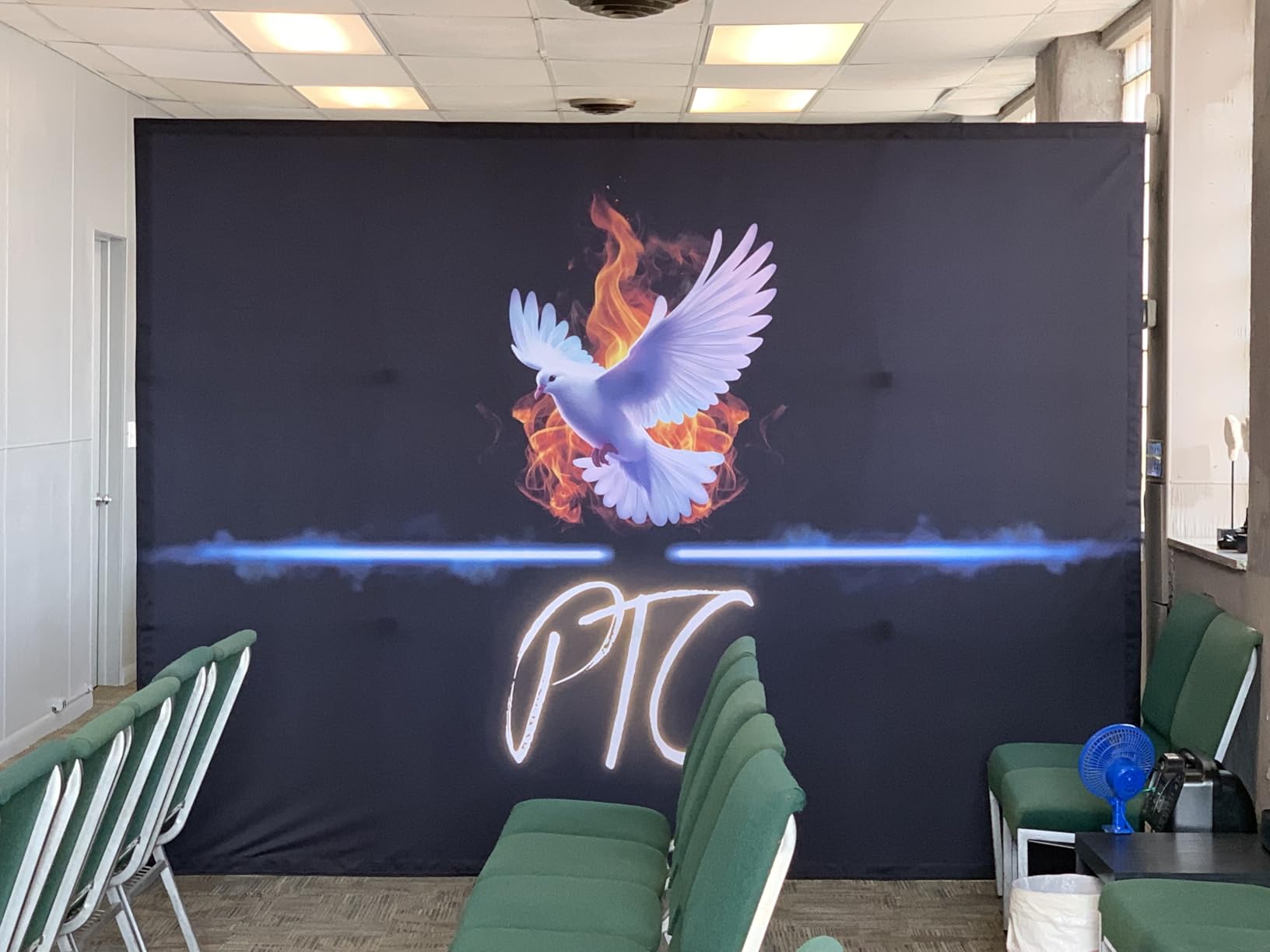 Custom Tension Fabric Pop Up Display Backdrop, Portable Trade Show Booth Banner Stand with Aluminum Frame, HD Printed Exhibition Backwall for Events Business Display 20x7.5FT customer photo 2