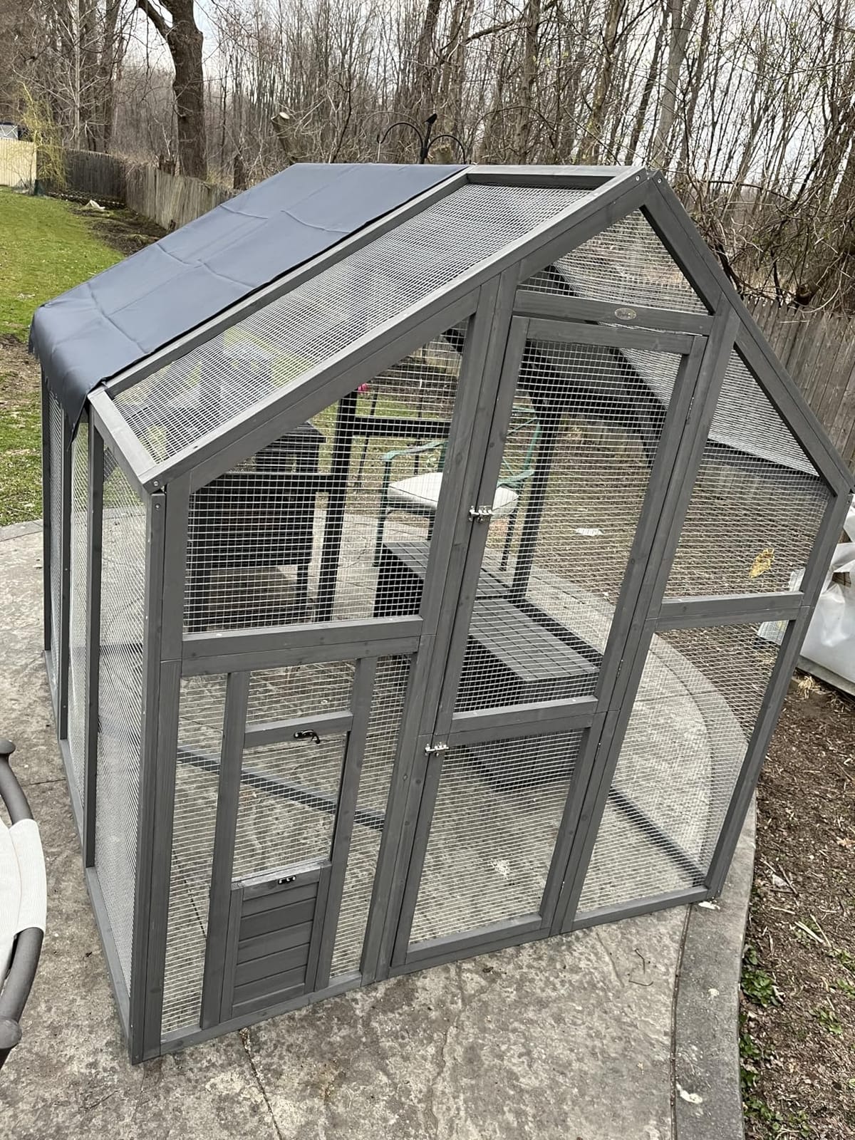 PawHut Large Wooden Chicken Coop for 6-8 Hens 66