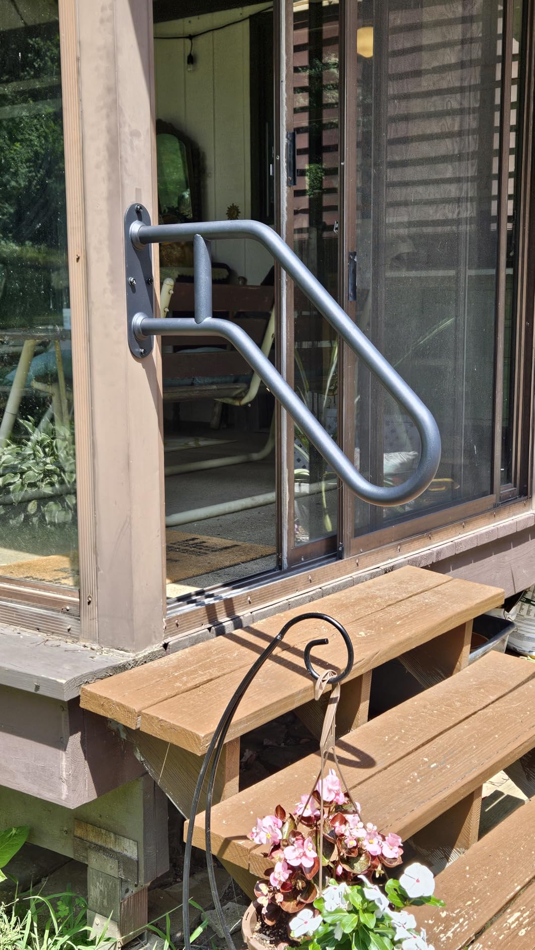 SELEWARE Heavy Duty Wall Mount Handrails for Indoor Outdoor 1-2 Steps customer photo 2
