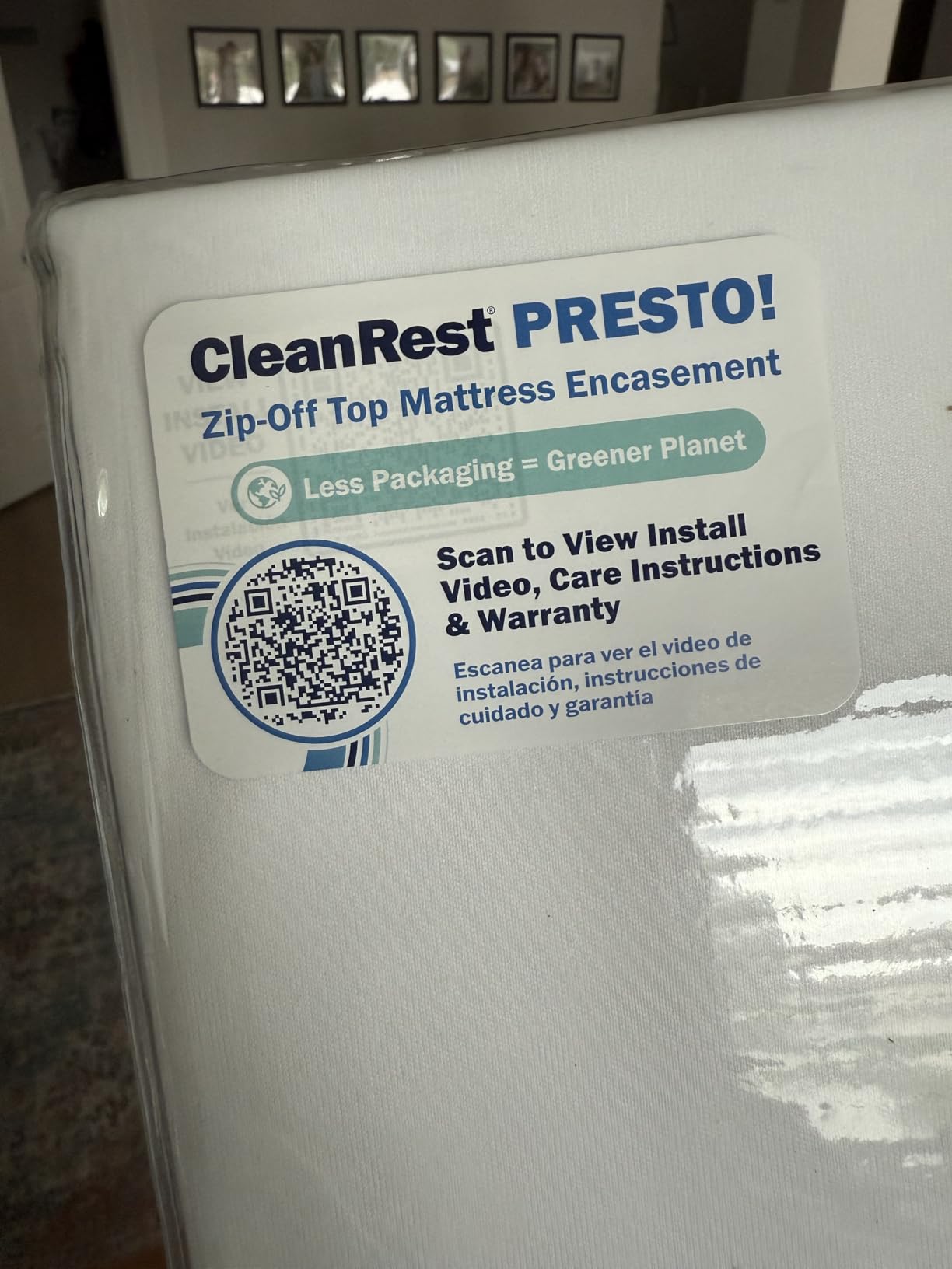 CleanRest PRO Presto! Zip-Off Top Mattress Encasement for EZ Washing, King Size, Waterproof Mattress Protector - Bed Bug, Dust Mite & Allergen Proof - 1 Person Install, No Mattress Lifting to Wash customer photo 1