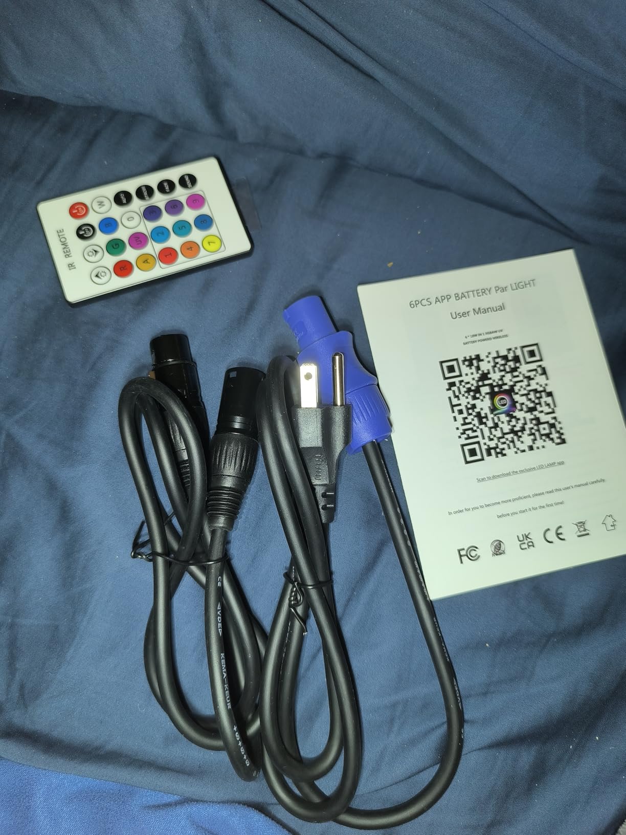 9600mAh Wireless Uplights, 6x18W RGBWA UV Stage Lights, APP/DMX512 Controlled Par Lights, Rechargeable Battery Powered Uplights for Show, Party, Festival, Event, White, 1 Pack customer photo 1