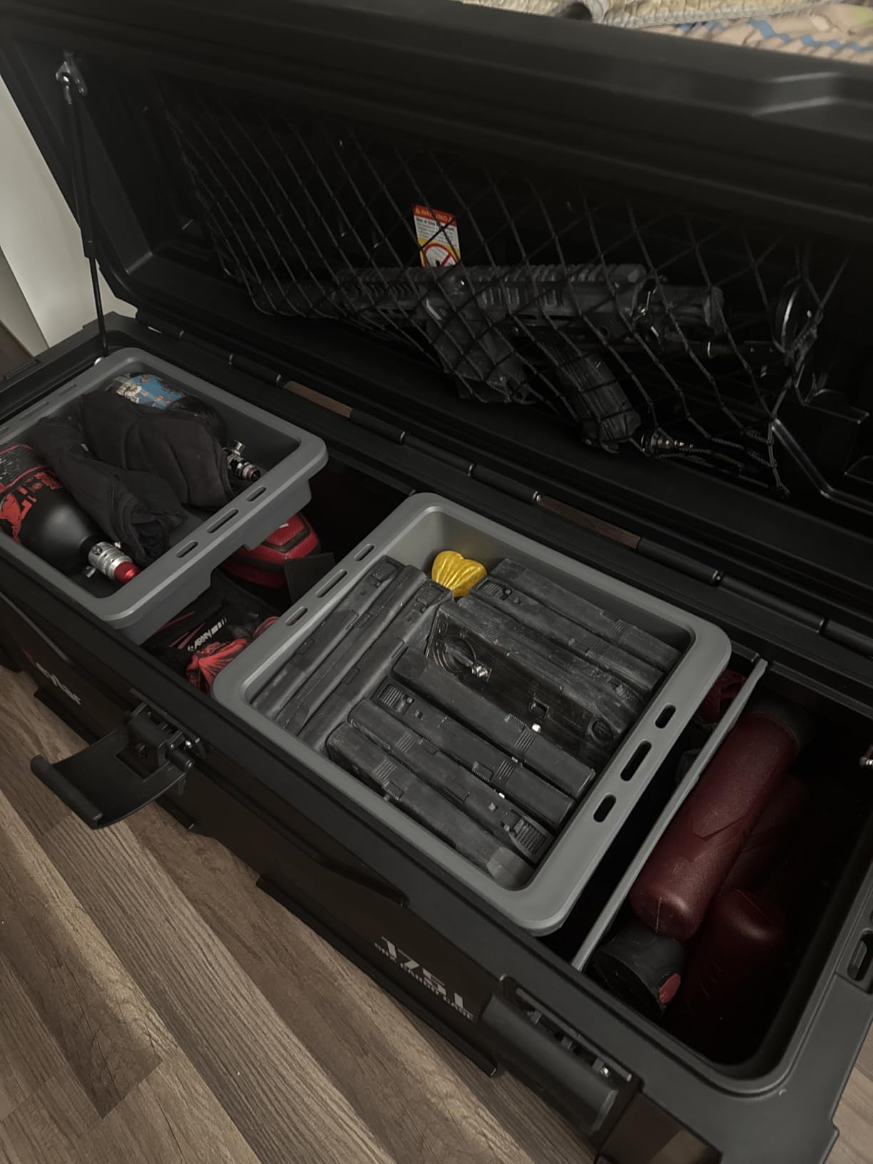 Eylar SRX-175 Overlanding Cargo Case - 175L Waterproof Dry Box for Truck Bed, Camping & Off-Road | Rotomolded Hard Case with Gas Strut Lid, Lockable Latches, Stackable Design & Organizer Tray (Black) customer photo 1