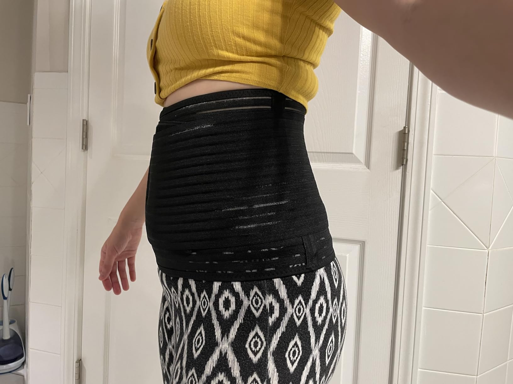 Postpartum & Post Surgery Abdominal Binder. Postpartum Belly Band customer photo 2