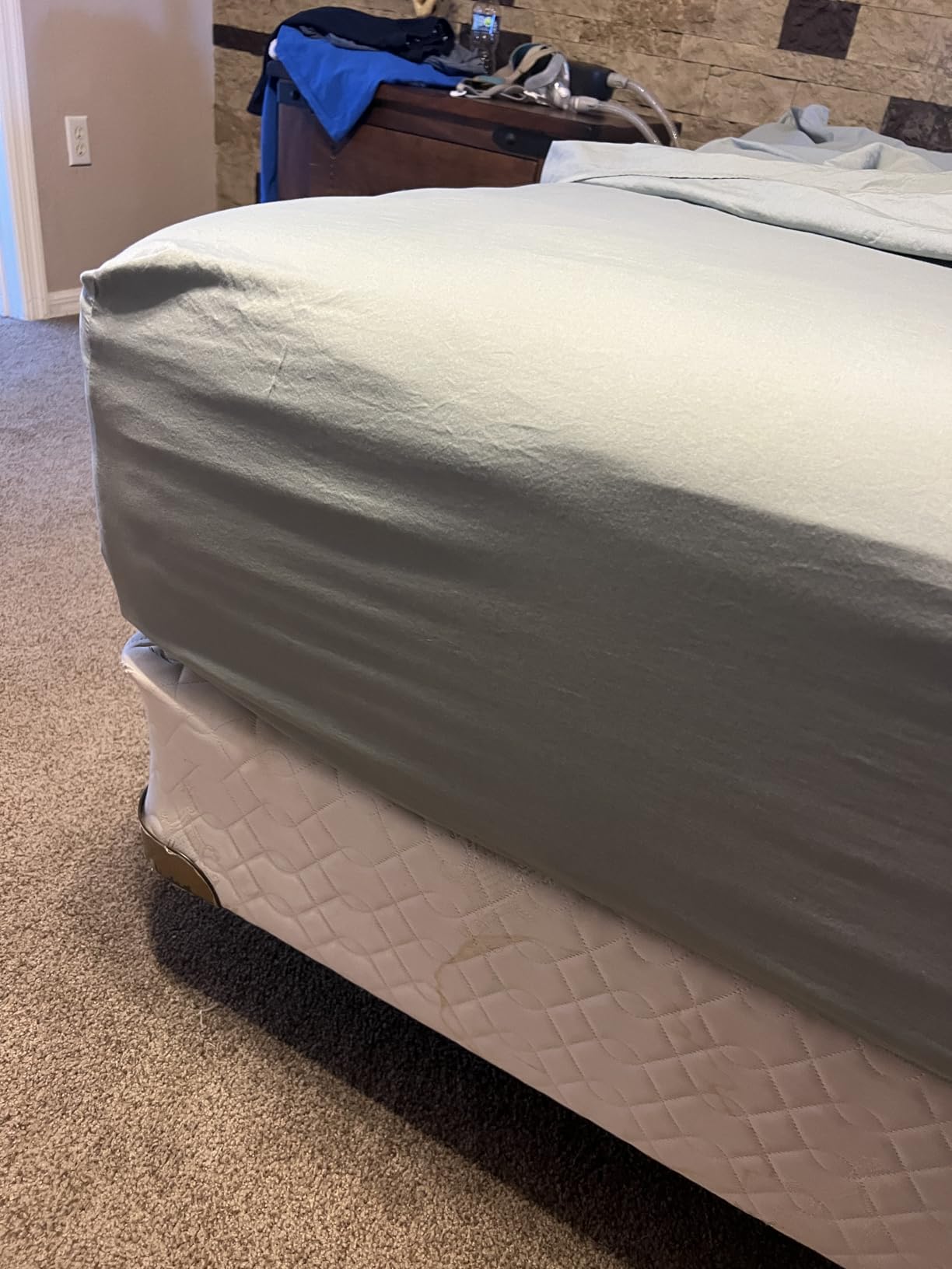 Shilucheng 100% Egyptian Cotton Queen Size Sheets Set (White, Queen) customer photo 1