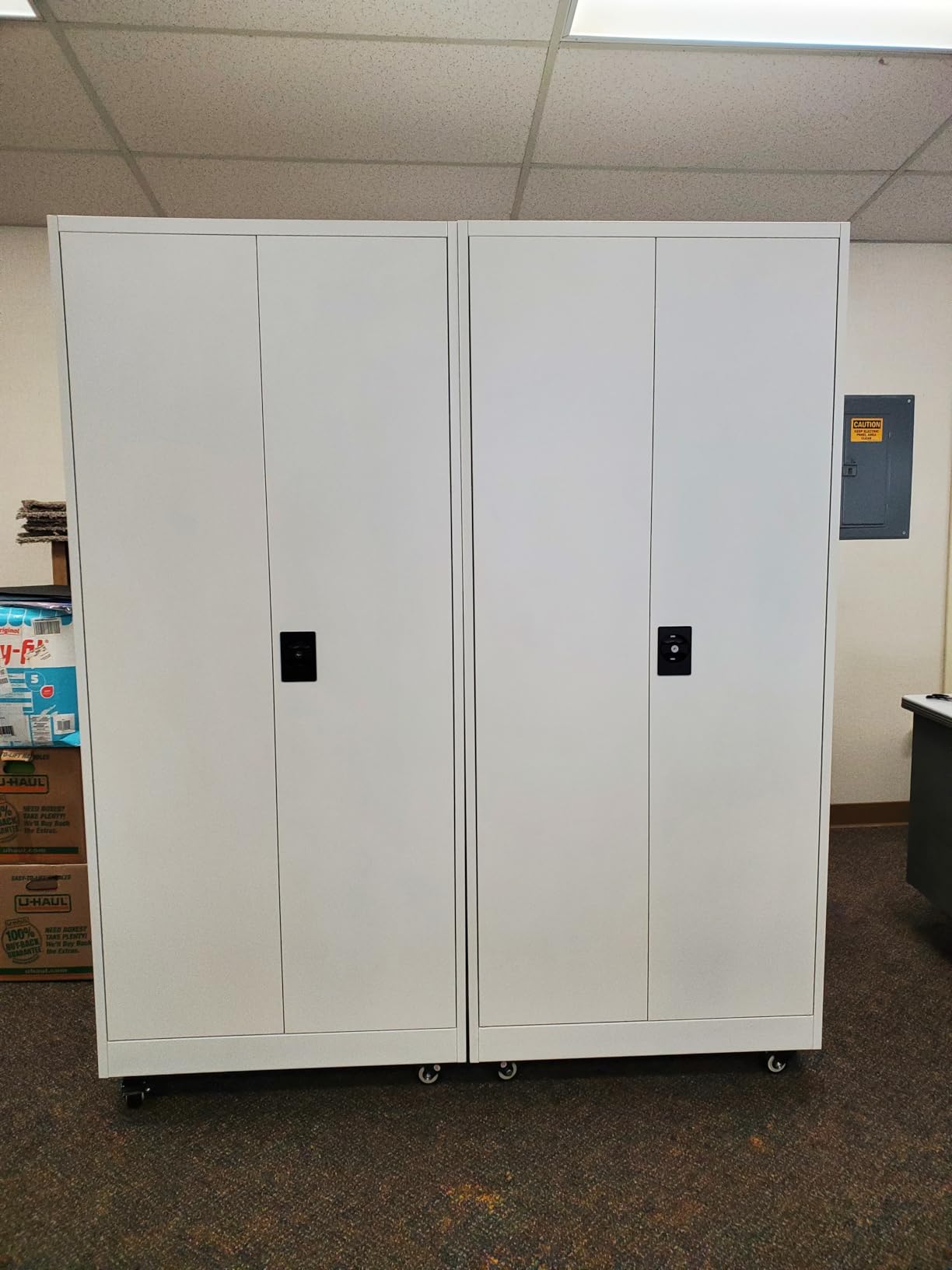 Fesbos Metal Rolling Storage Cabinet-74.6