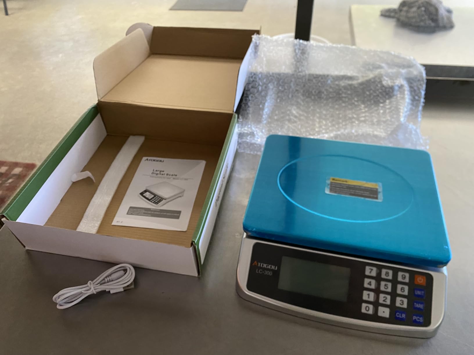 Atogou 110lb Food Scale, Commercial Kitchen Scale with Price Computing customer photo 2