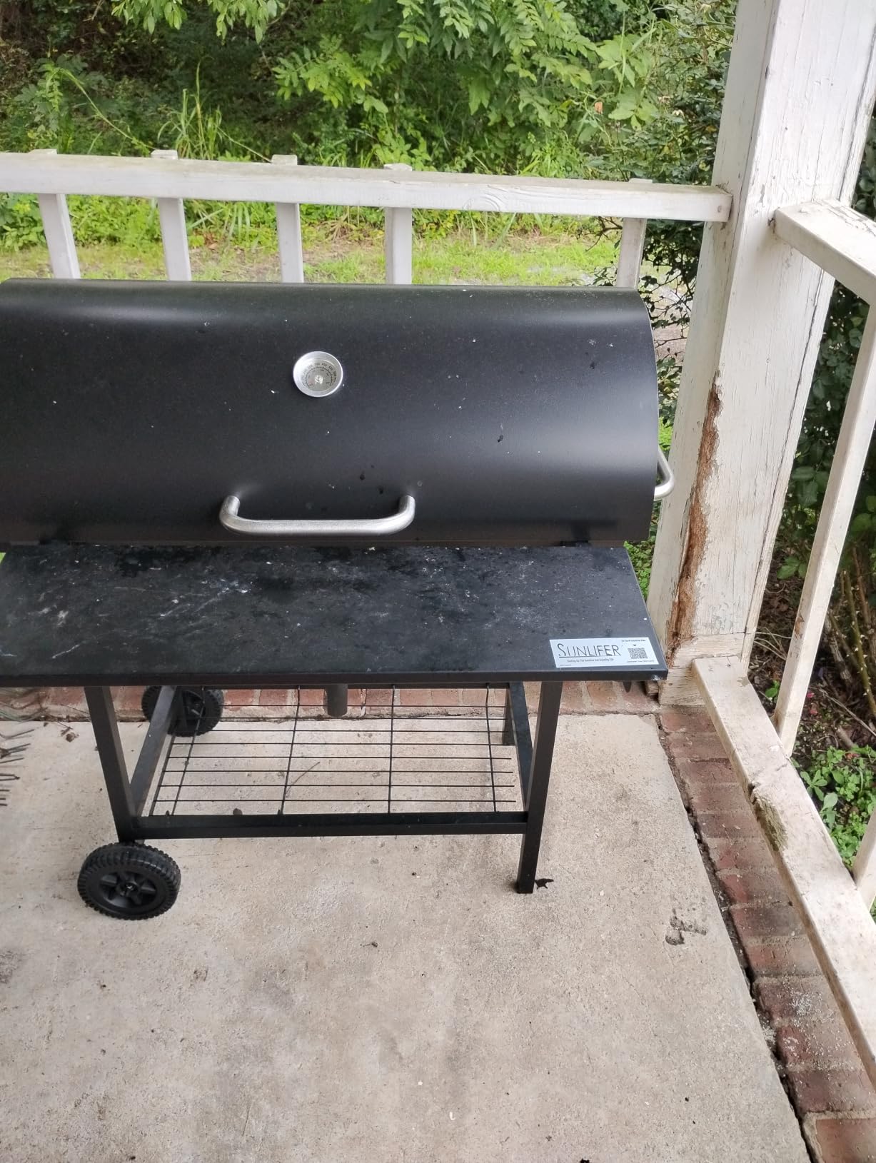 Charcoal BBQ Grills Outdoor: Spacious Barrel Barbecue Grill customer photo 1
