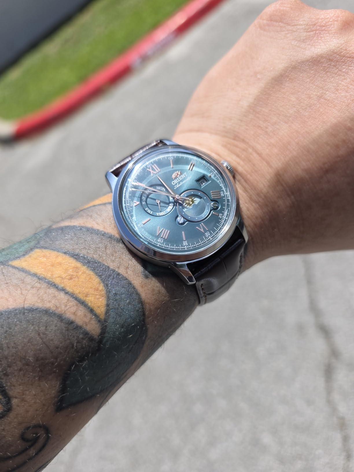 Orient Bambino Version 9 Stainless Steel Automatic Dress Watch with Weekly Calendar customer photo 2