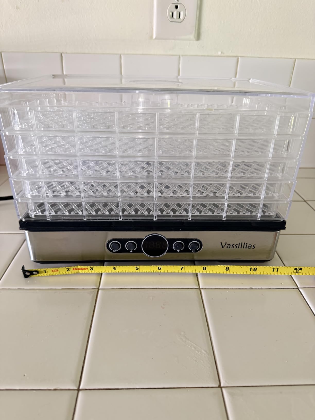 Small Food Dehydrator Dryer - Dehydrator for Healthy Food | Meat, Jerky, Fruit, Vegetable, Mushroom and Herb, 400W, 158°F, Mini Dryer with 5 BPA-Free Drying Racks, White, Model 904 customer photo 2
