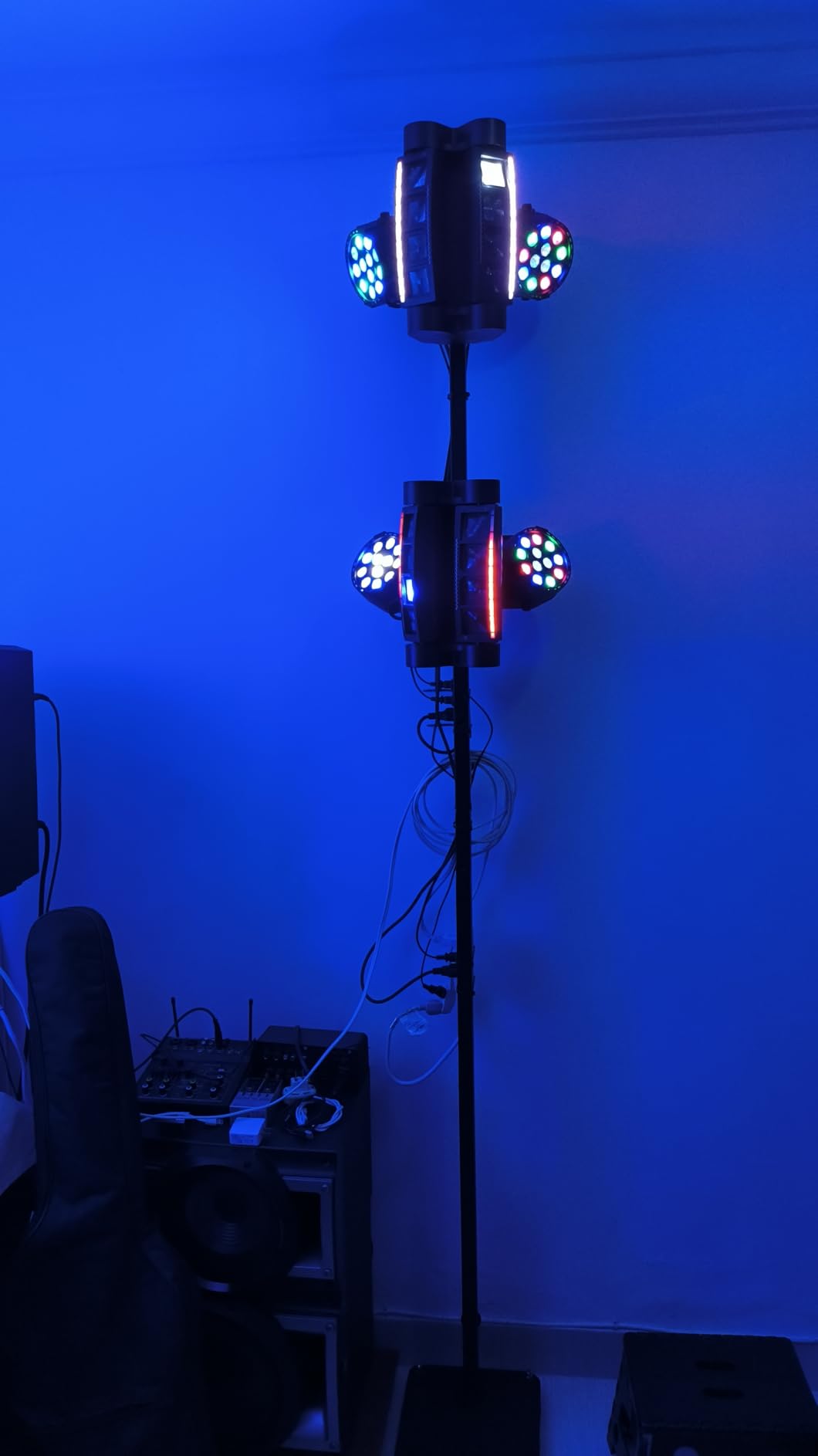 2PCS 60W LED Moving Head Light Stage Lights with Remote Control 8 GOBO 8 Colors Spotlight by DMX Controlled 11 Channel with Sound Activated for Disco Club Party Stage Lighting Shows customer photo 1