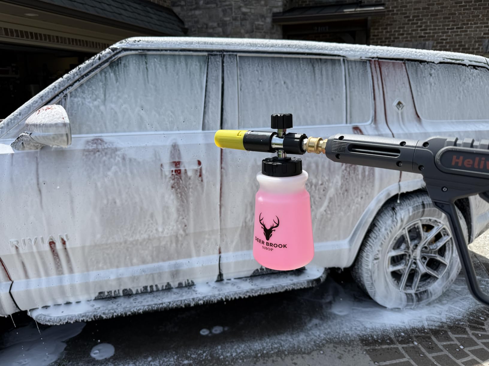 Hornet Foam Cannon for Pressure Washer (Wide Mouth) - Soap Gun for Power Washer - 4000 PSI Adjustable Car Wash Sprayer with 1.1mm Orifice - 1/4