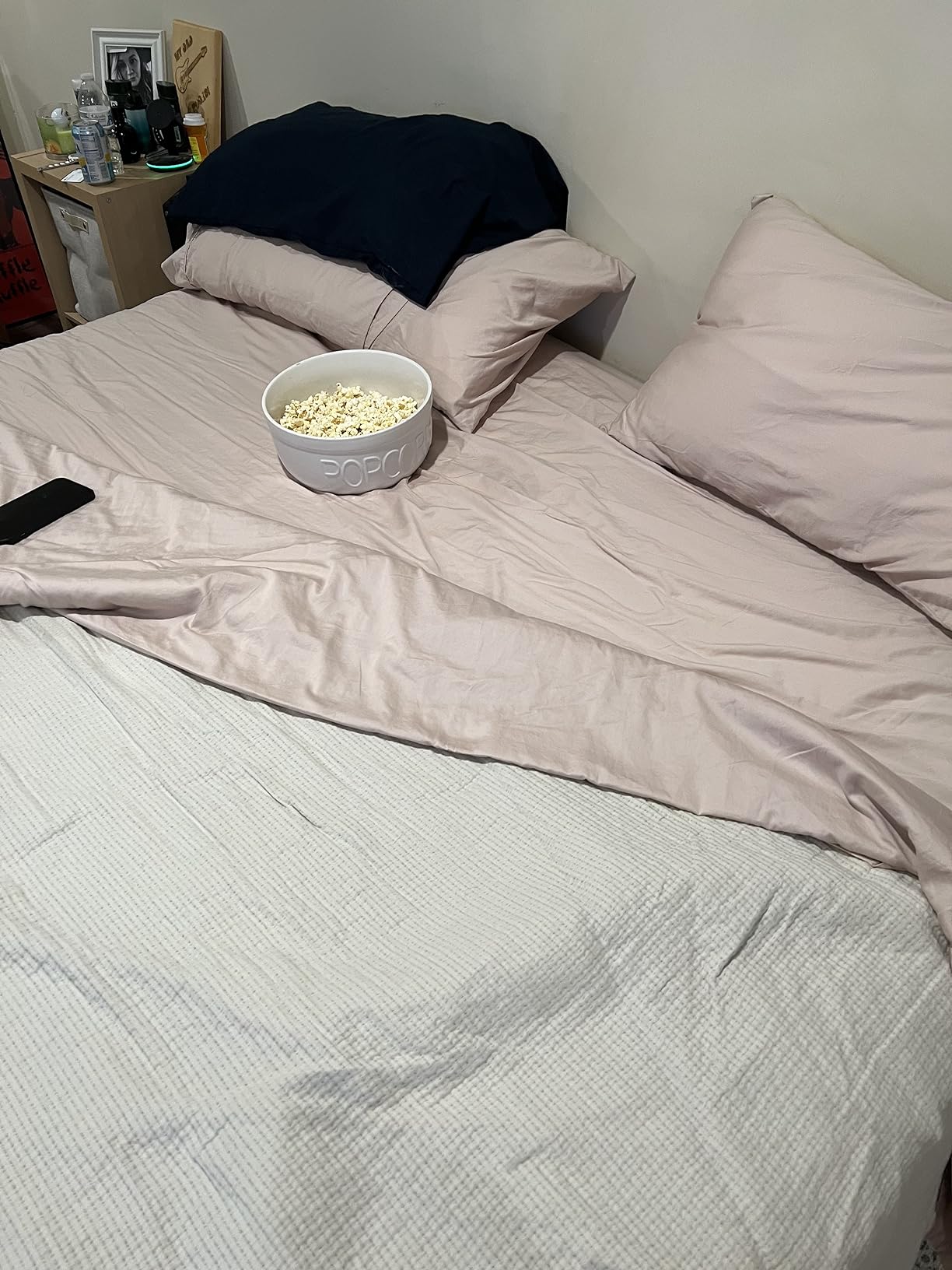 Bedlifes 100% French Linen Queen Bed Sheet Set - 16