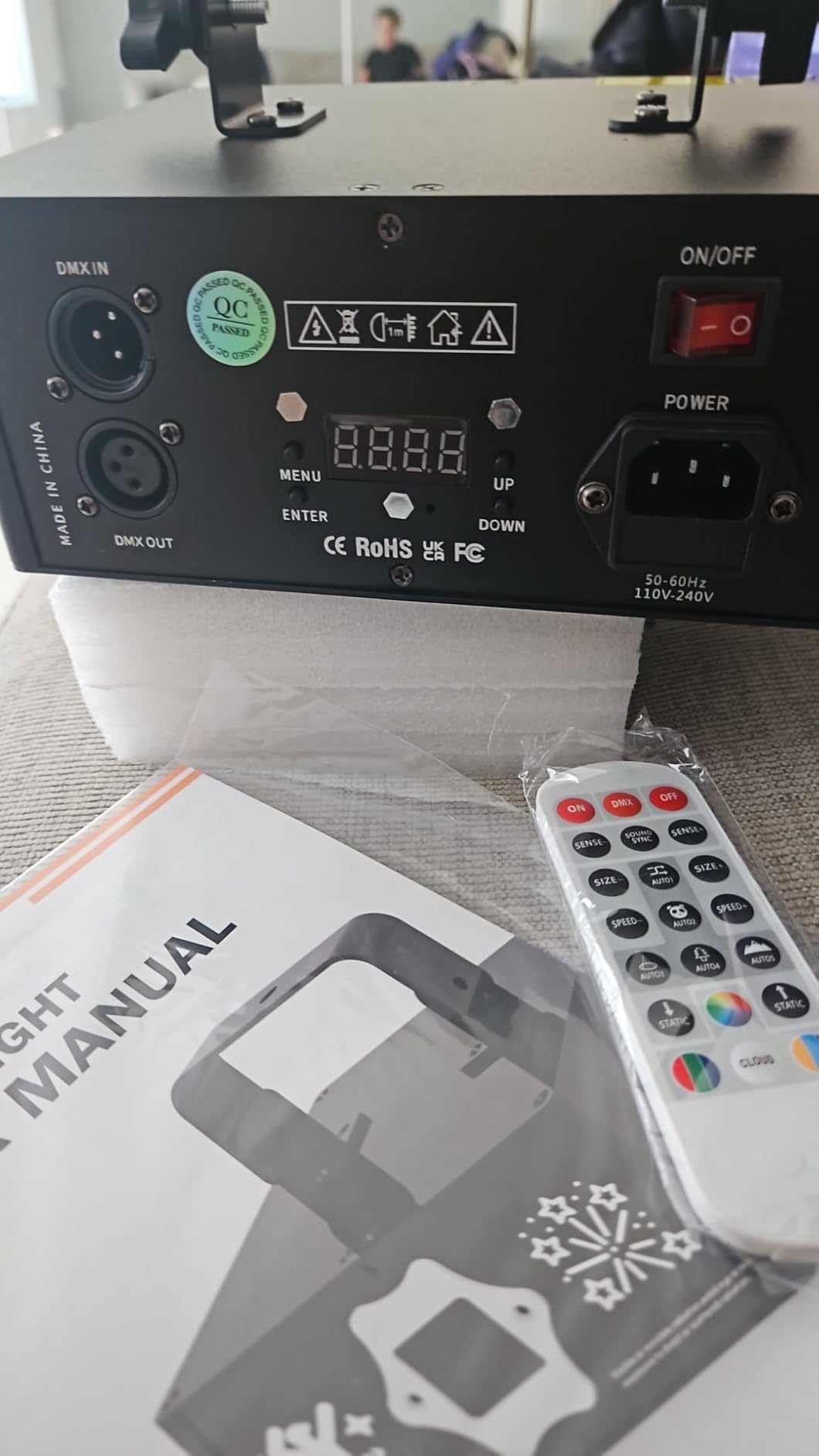 KeoBin APP DJ Laser Lights Professional - 200+ 3D RGB Animation Laser Light Show, Hand Drawing, Custom Patterns, Sound Actived & DMX Sync for Party, Stage, Club | Hand drawing, DIY colors, Custom Programs, 6 Control Modes with DMX512, Sound Sync and Remote for Party, DJ Club customer photo 2
