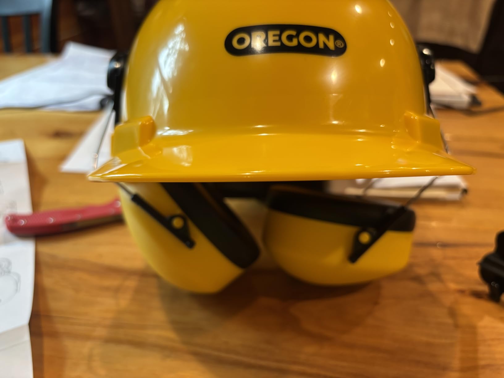 Oregon Chainsaw Safety Protective Helmet with Visor Combo Set, Yellow customer photo 1