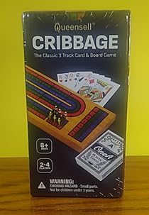 Cribbage Board Game Set with Storage - Classic Game Travel Cribbage Board with Wooden Card Storage for Adults & Kids - Ideal for Game Night customer photo 1