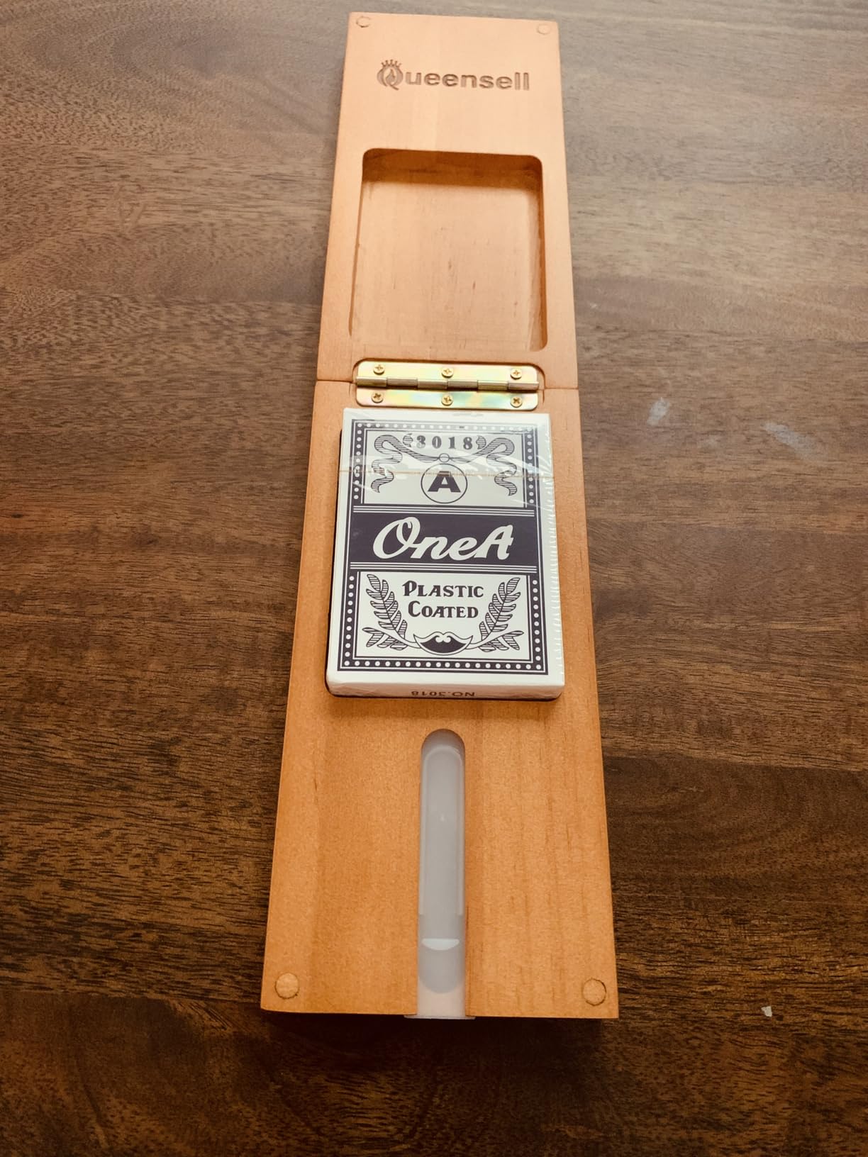 Cribbage Board Game Set with Storage - Classic Game Travel Cribbage Board with Wooden Card Storage for Adults & Kids - Ideal for Game Night customer photo 2