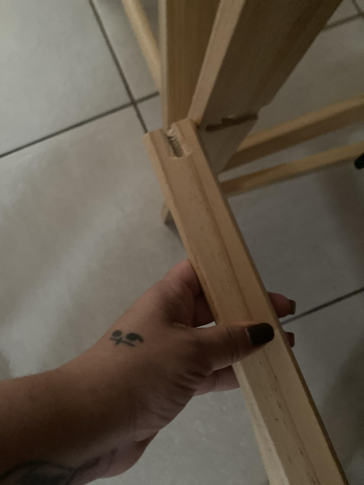 Wooden Restaurant High Chair for Baby & Toddlers, Natural customer photo 1
