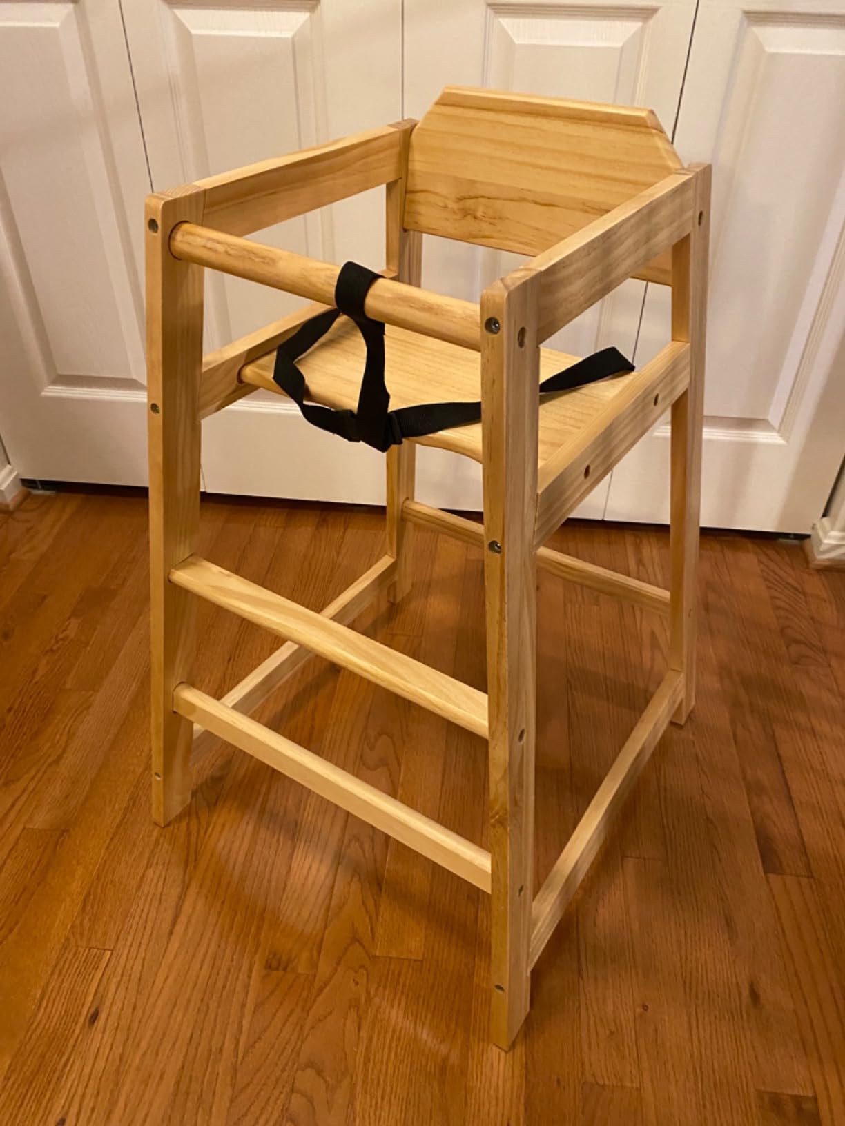 Wooden Restaurant High Chair for Baby & Toddlers, Natural customer photo 2