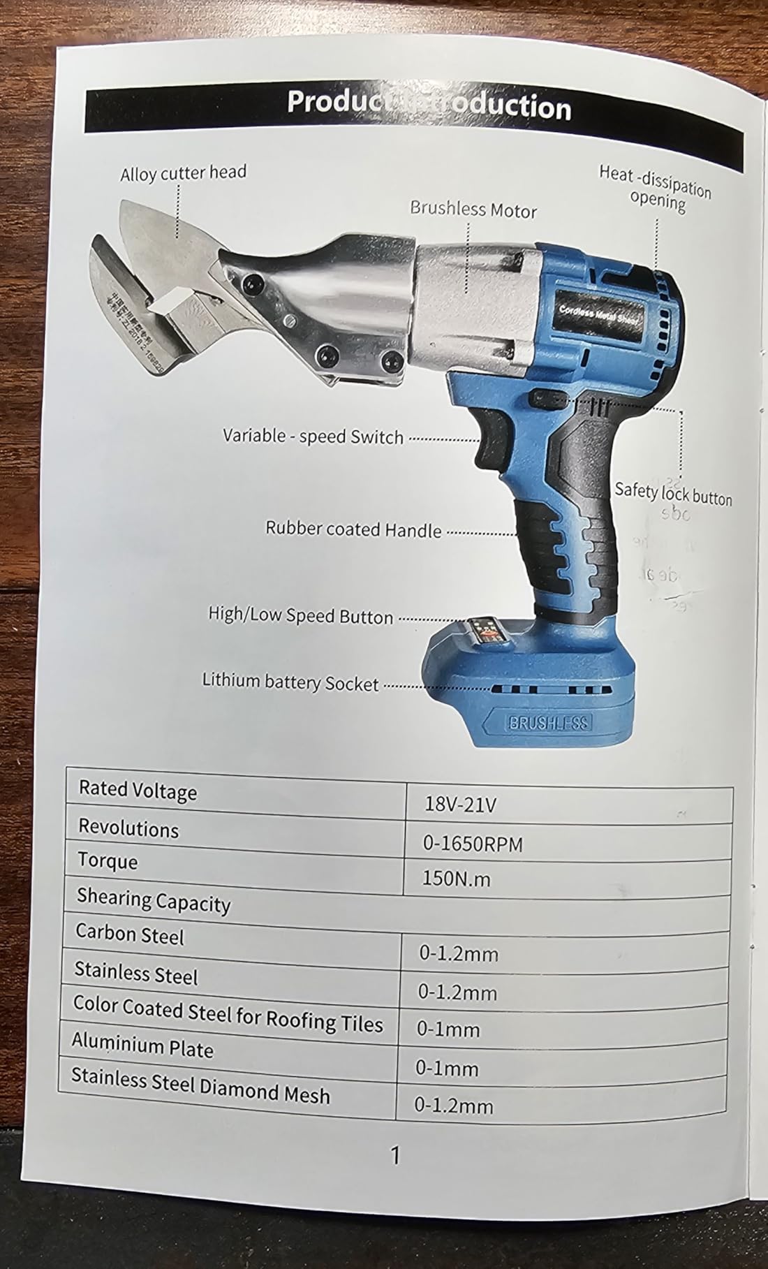 Cordless Sheet Cutter Compatible with DeWalt 20V Battery Tool Only customer photo 2
