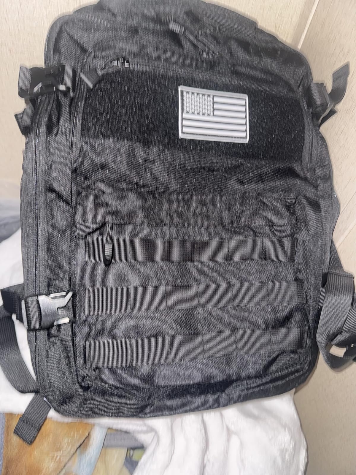 MOZETO TSA Approved Carry On Backpack, Extra Large Tactical Travel Backpack for Men, Airplane Approved Weekender Bag for Flight (Black) customer photo 1