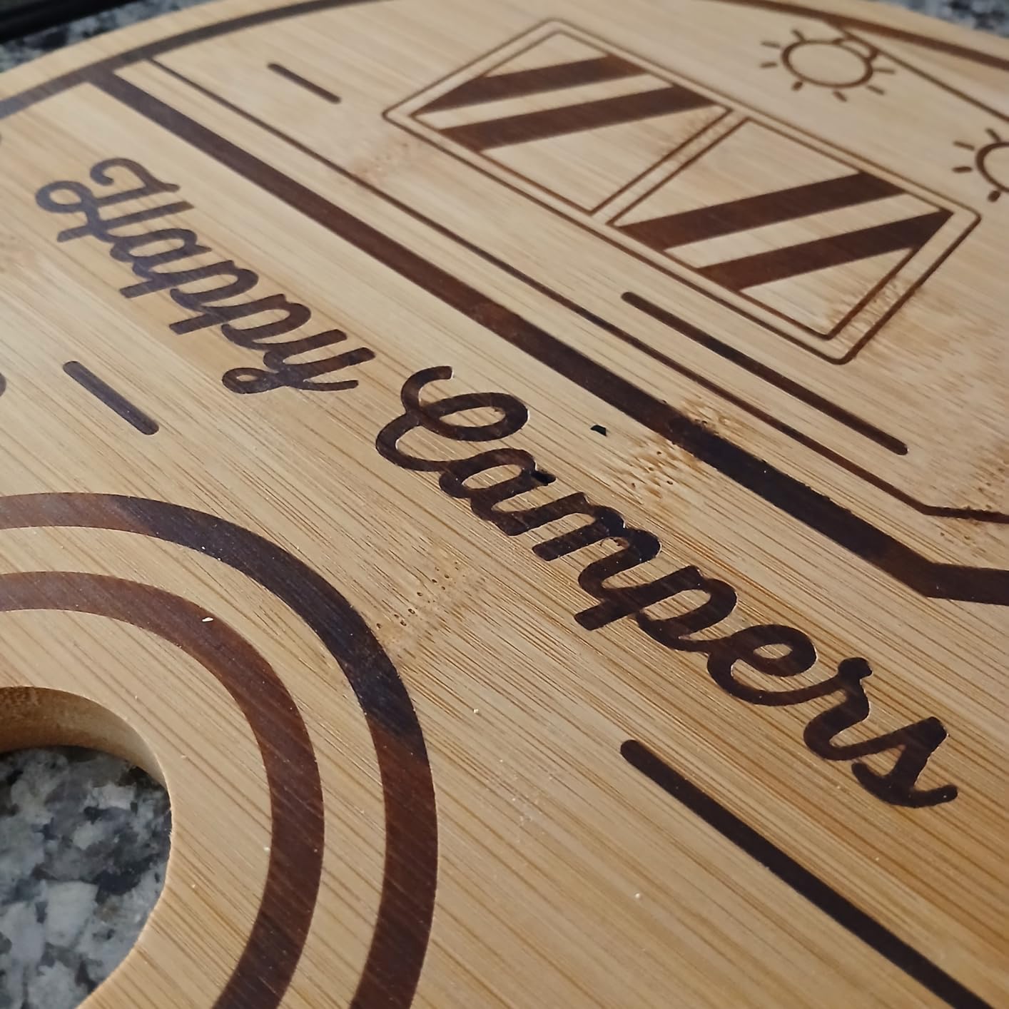 Large Camping Cutting Board, Wood Cutting Board For Kitchen Outdoor customer photo 1