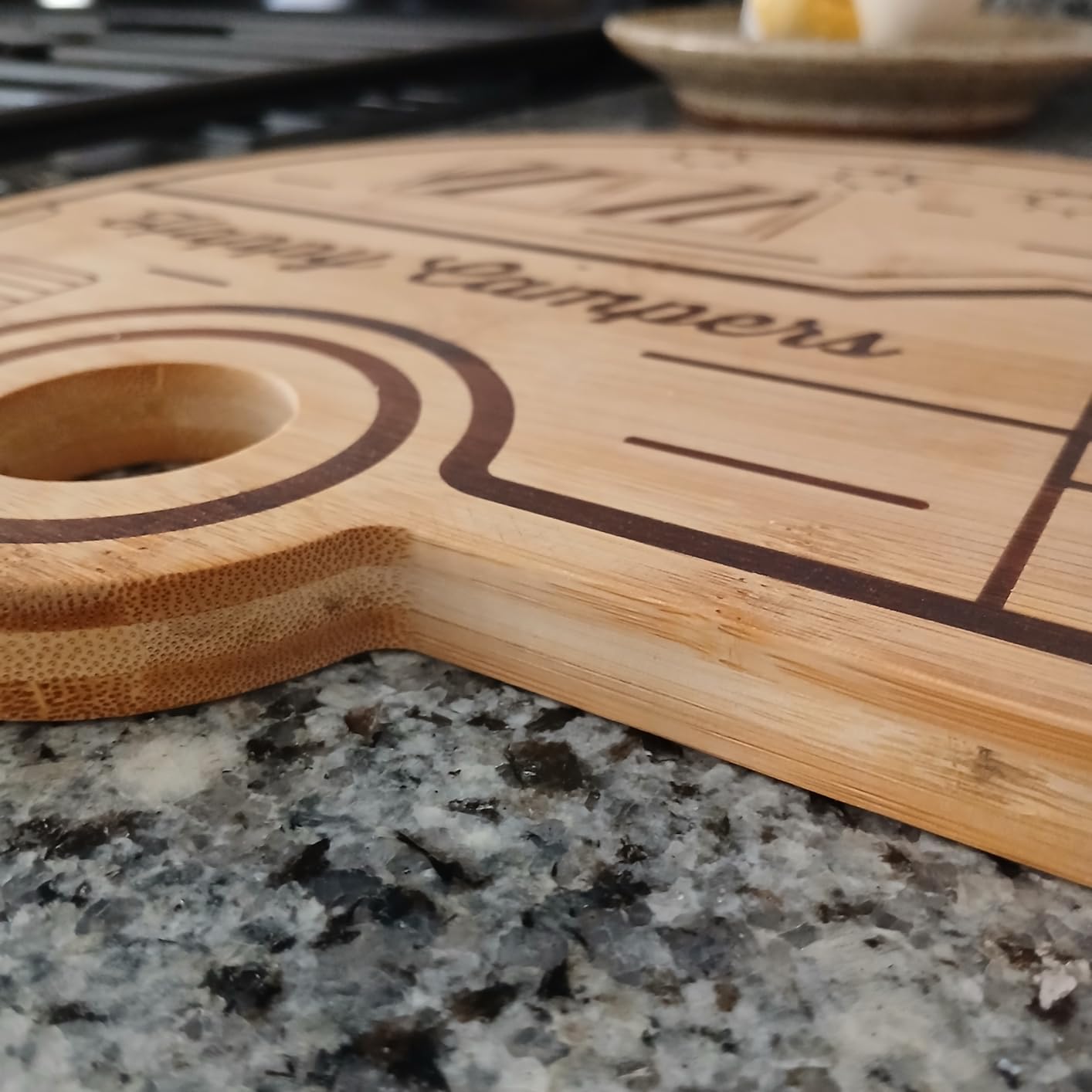 Large Camping Cutting Board, Wood Cutting Board For Kitchen Outdoor customer photo 2