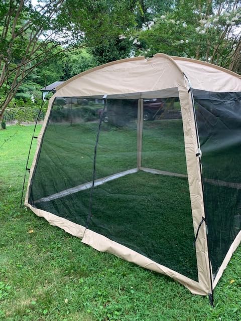Screen House Tent-Portable Camping Canopy 8-10 Persons, Instant UV Resistant Screened Canopy Tent, Easy to Set Up & Mosquito Net Tent & Waterproof, Suitable for Family Camping Trip customer photo 1