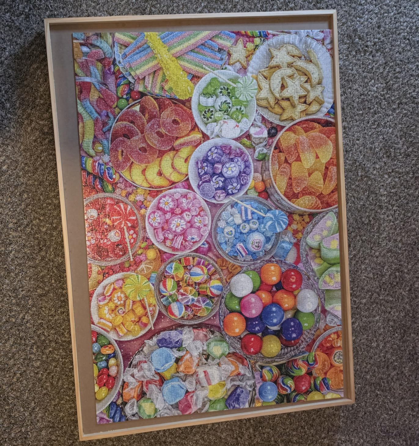 ALL4JIG 1000 Pieces Rotating Puzzle Board with 6 Drawers and Cover, 22.44