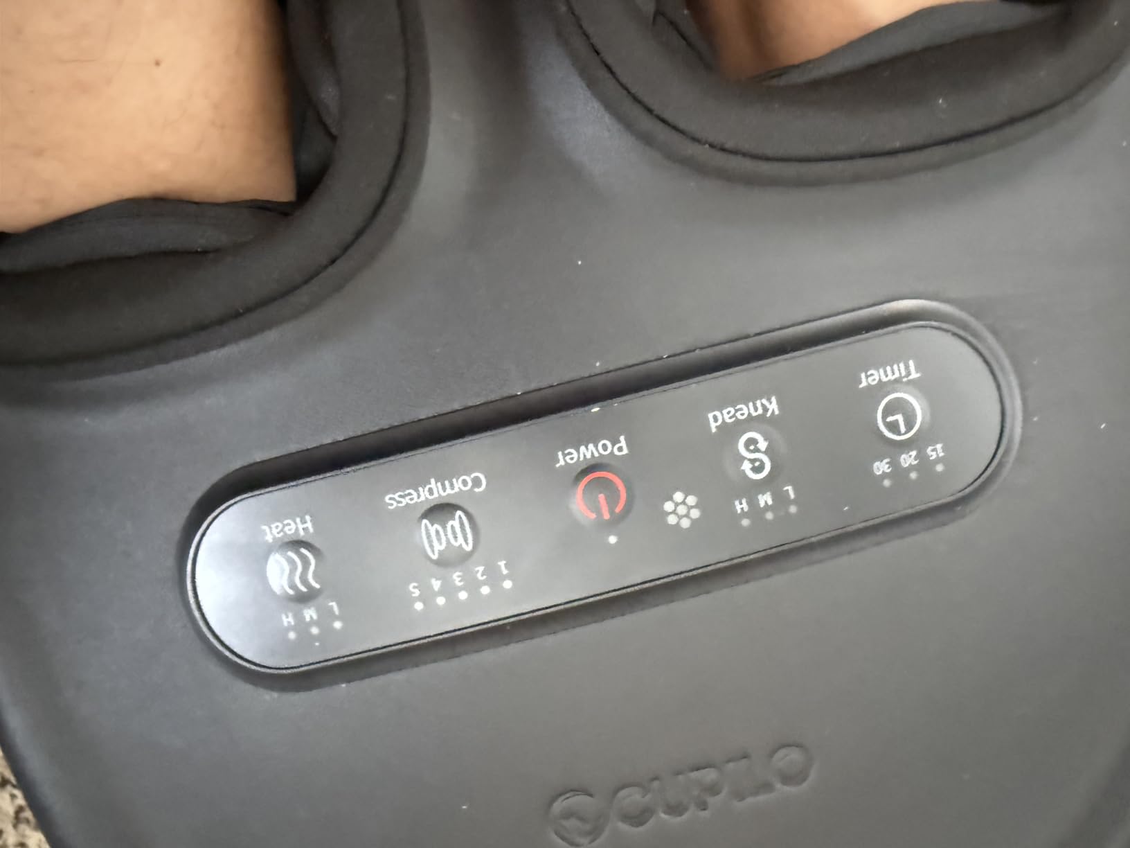 Foot Massager with Heat for Neuropathy-[Upgraded], FSA Eligible HSA | Shiatsu Massager for Plantar Fasciitis Relief, Birthday Gifts for Women, Home & Office Relaxation (with Remote) customer photo 1