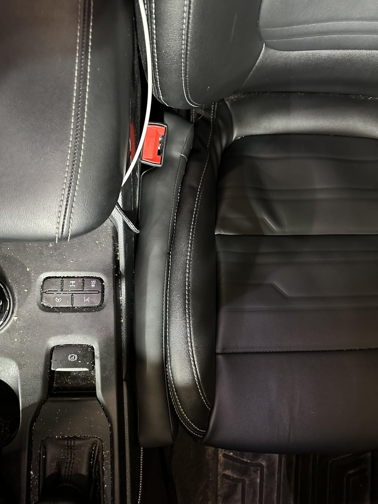 Car Seat Gap Filler 2 Pack, Faux Leather Strip/Plug Console Blockers for Cars, Trucks, SUVs, Adjustable Width 1.4–2.4 Inch, Universal Fit Prevents Items Falling Between Seats customer photo 2