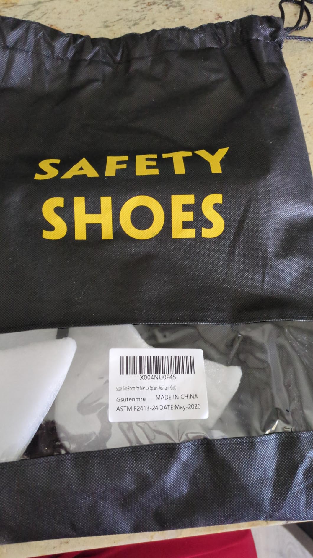 Steel Toe Boots for Men Lightweight Men's Safety Work Boots customer photo 1