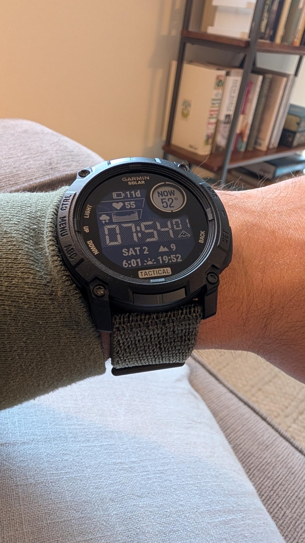 Garmin Instinct 3 Tactical, Solar, 50mm, Black | Larger-Sized Outdoor GPS Smartwatch, Solar Charging, Dedicated Tactical Features, Metal-Reinforced Bezel, Built-In Flashlight customer photo 2