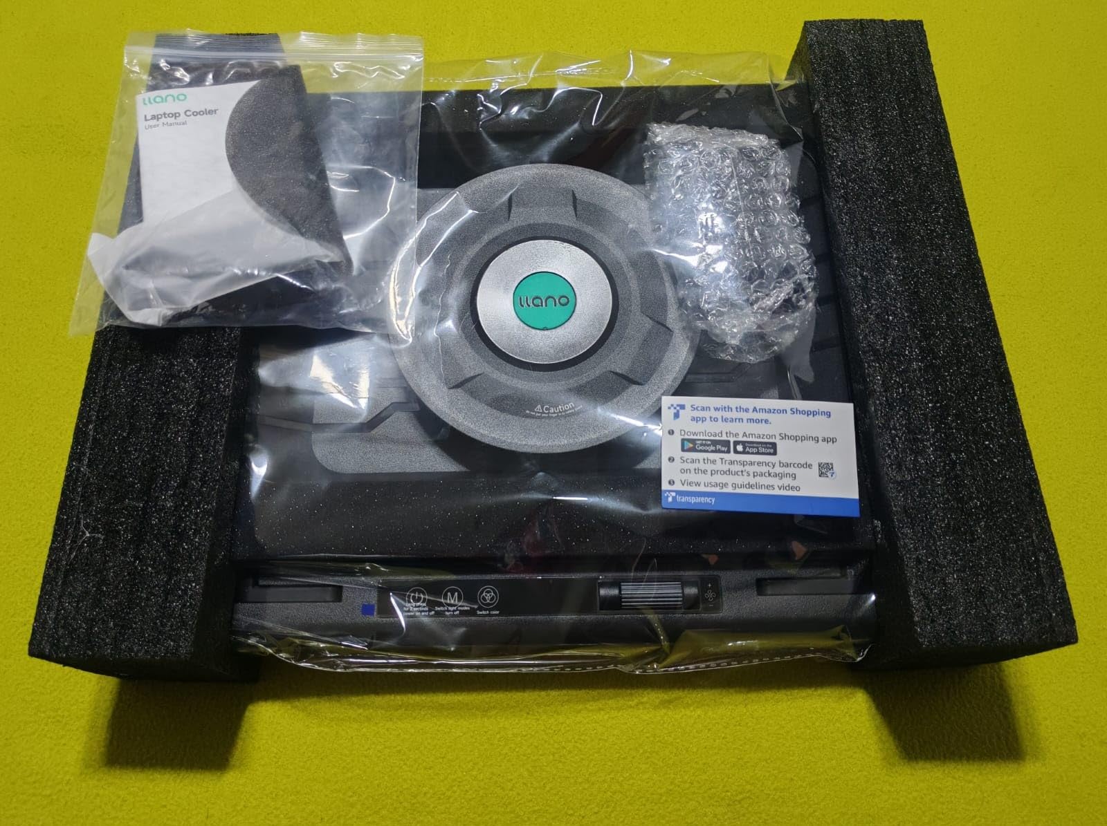 llano V12 Ultra Laptop Cooling Pad with Smart Software Control Laptop Fan customer photo 1