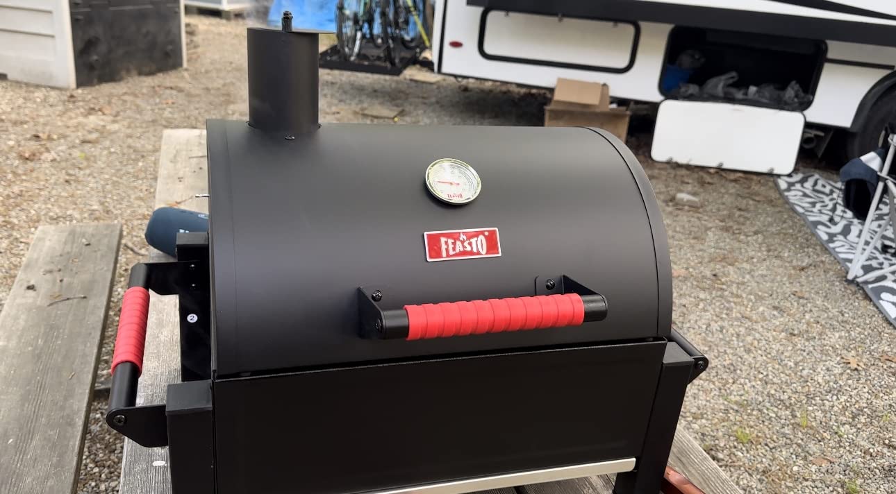 Feasto Heavy-Duty 30-Inch Charcoal Grill with Offset Smoker Grill customer photo 1