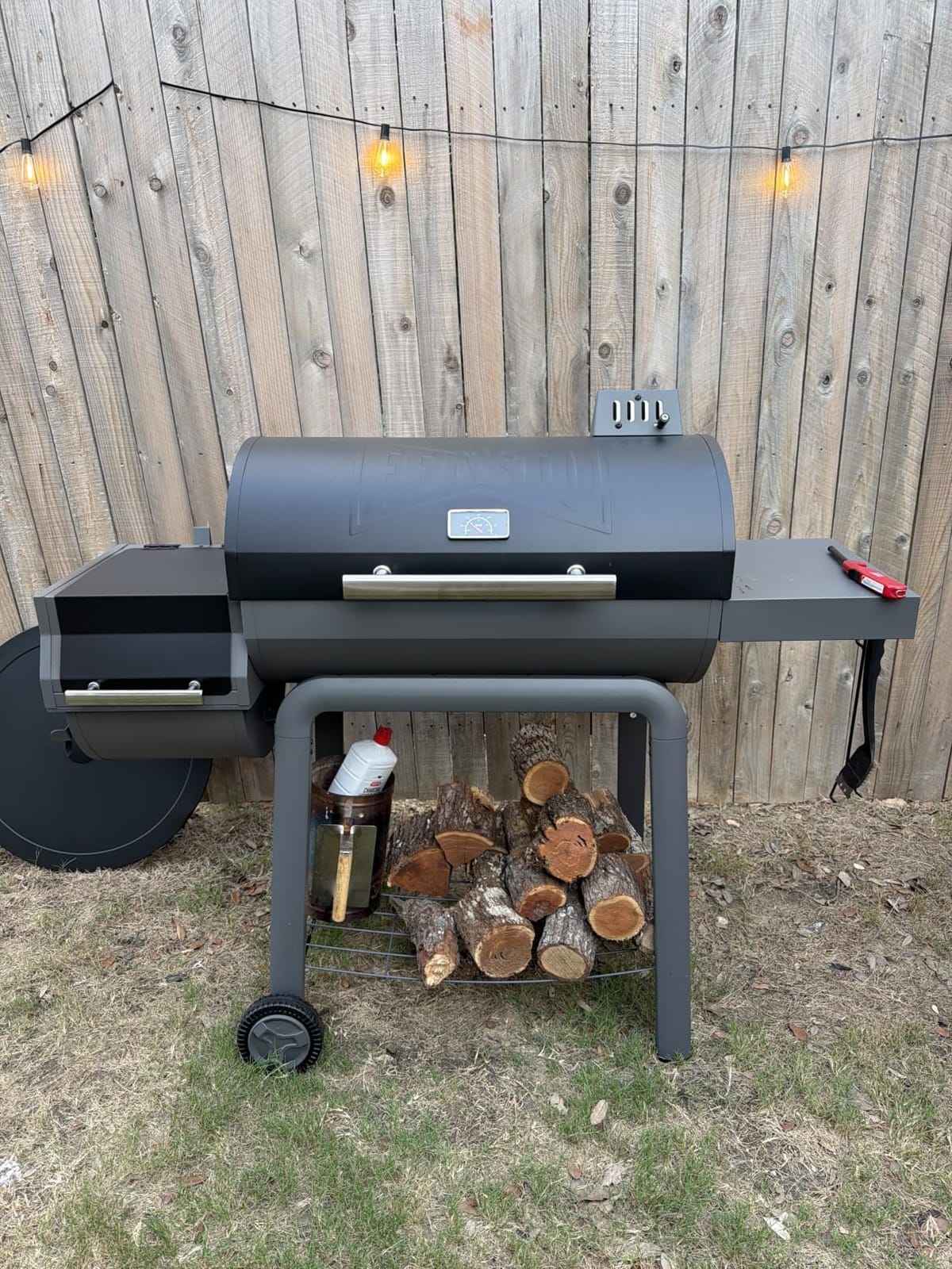 Feasto Heavy-Duty 30-Inch Charcoal Grill with Offset Smoker Grill customer photo 2