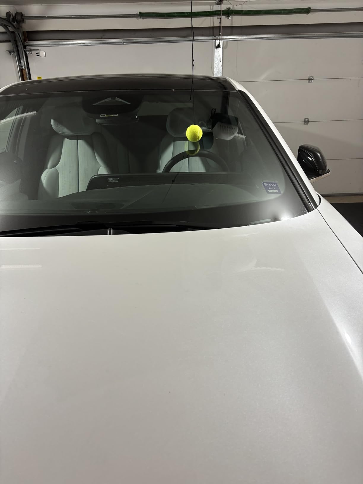 SARDVISA Garage Tennis Ball Parking Aid, Non-Elastic String Parking Guide | Adjustable Buckle, Garage Car Stop Indicator, Easy Ceiling Installation, Resists Stretching for Long-Term Accuracy customer photo 1