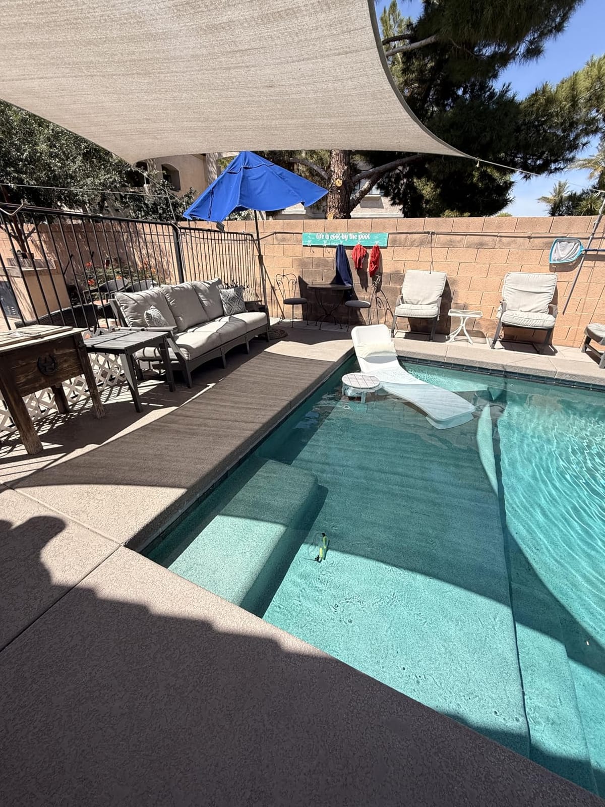 Coast Modern in Pool Lounge Chair - Waterproof & Weighted Chaise Lounger - Outdoor Pool Furniture for Patio or in Baja Shelf customer photo 2