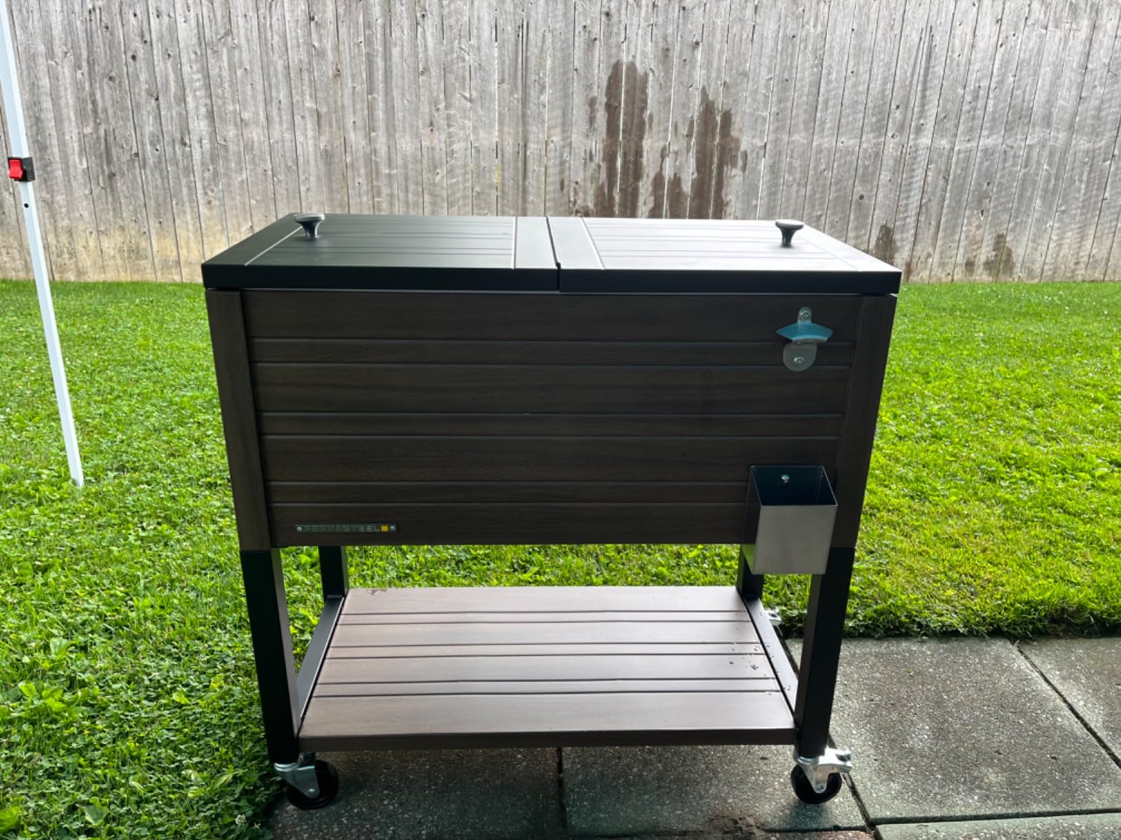 Permasteel 80 Quart Party Cooler, Rolling Ice Chest with Wheels and Handles for Indoor Outdoor Patio customer photo 1