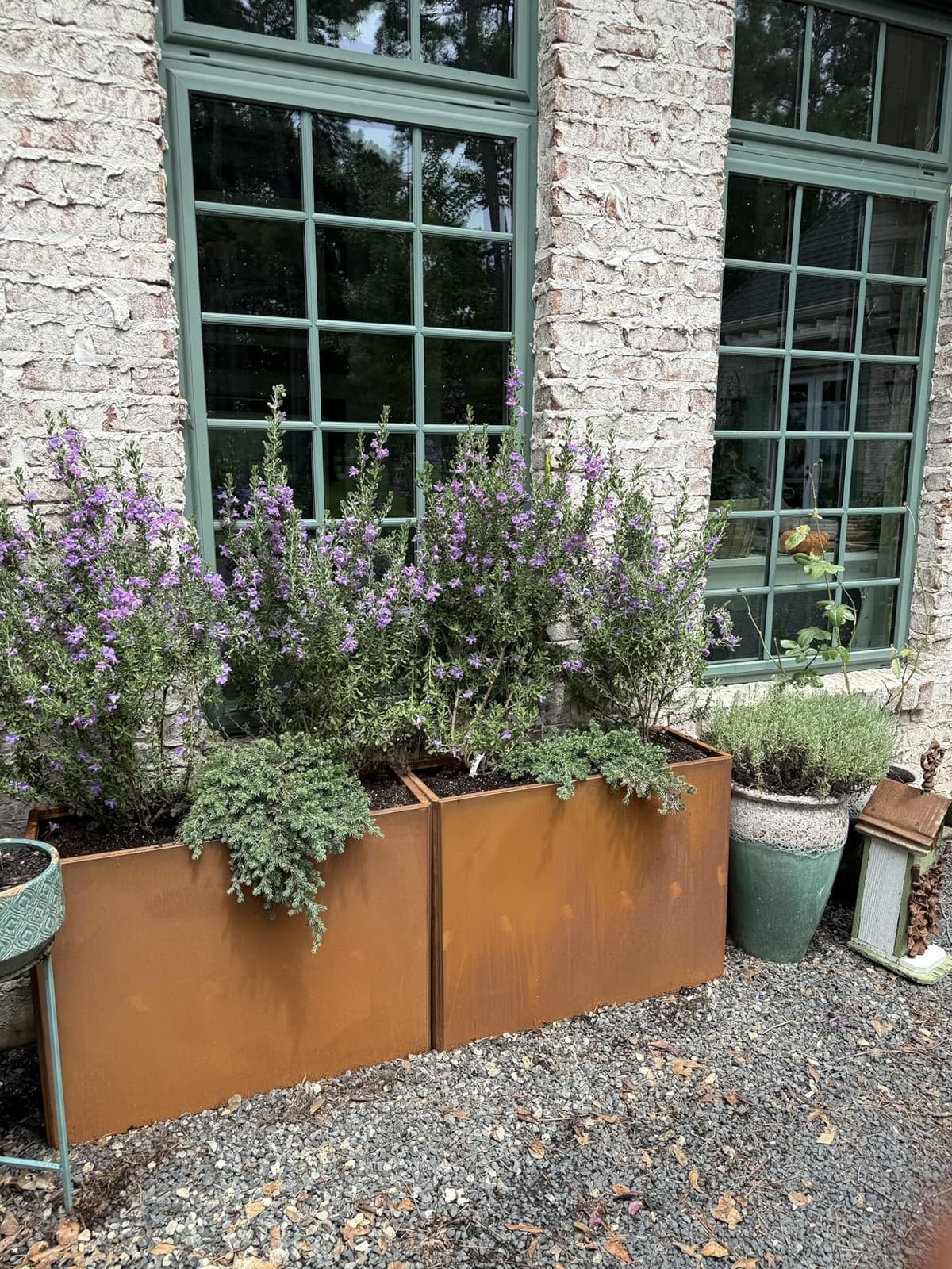 Cor Ten Steel Planters - 32x12x24H Inch Planter Box Rustic | Tall | Rectangle | Narrow | Long Planter Box customer photo 2