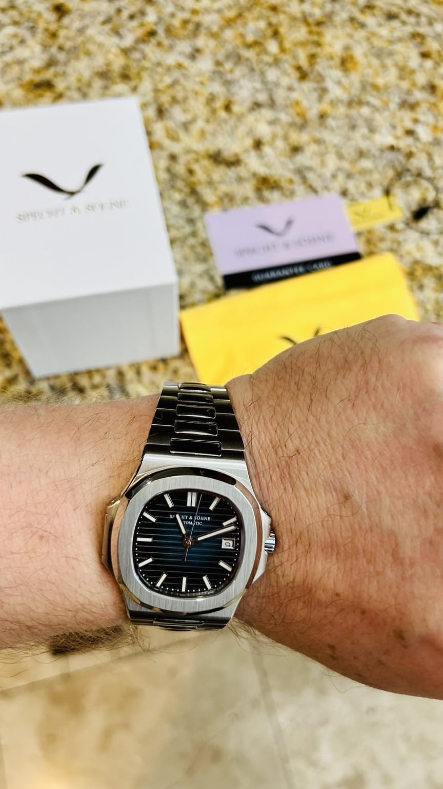 SPECHT&SOHNE Automatic Watches for Men Japan Miyota 8215 Mechanical Watch Stainless Steel Sapphire Waterproof customer photo 1