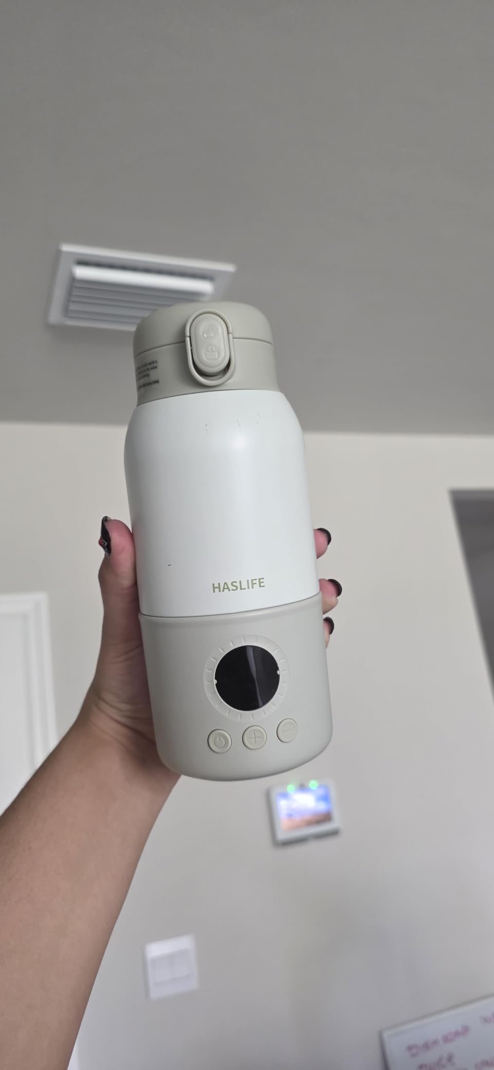Portable Bottle Warmer for Travel, Fast Heating Baby Bottle Warmer with Keep Warm Function, Portable Milk Warmer for Breast Milk & Formula, 13oz Large Capacity On-the-Go Feeding Solution customer photo 2