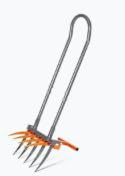 Walensee Broadfork Garden Tool, 9 Tines Heavy Duty Broad Fork Hand Tiller, 2-in-1 Garden Pitchfork with Ergonomic U-Shaped Handle, Spading Digging Fork for Gardening, Cultivating customer photo 2