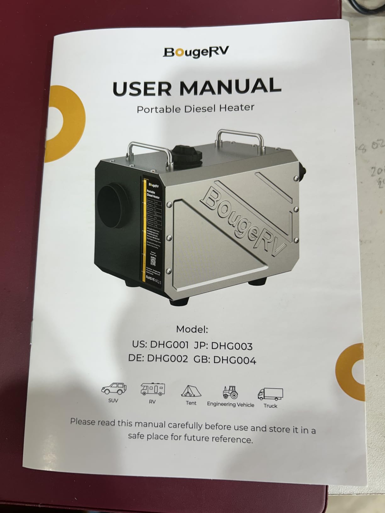 BougeRV 5KW Diesel Heater, 5L All-in-One Portable Air Diesel Parking Heater customer photo 1