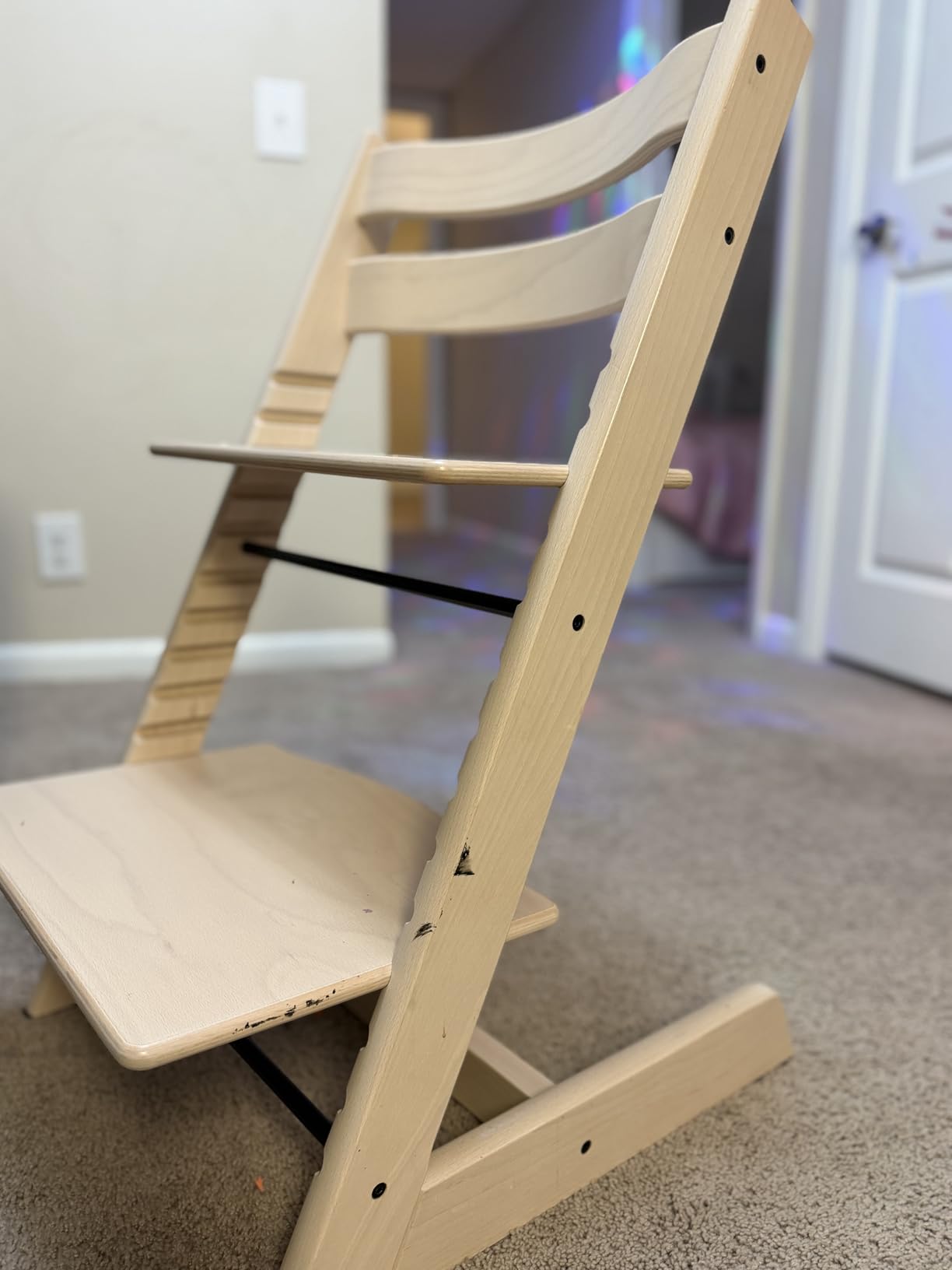 Stokke Tripp Trapp Chair, Adjustable Wooden High Chair, Warm Brown customer photo 1