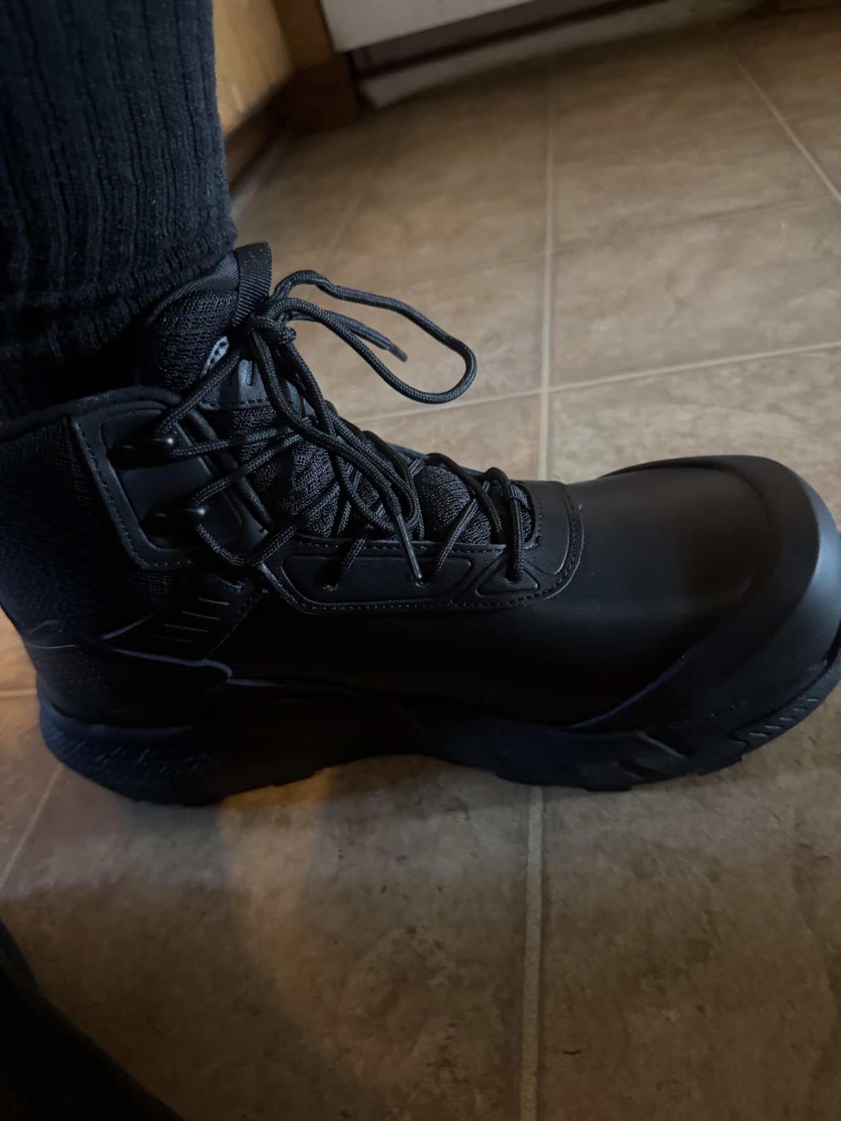 NORTIV 8 Composite Toe Work Boots for Men Waterproof | Lightweight Non-Slip ASTM F2412-24 & ASTM F2913-24 Safety Work Boots for Warehouse & Construction, VaporGuard-Nano customer photo 1