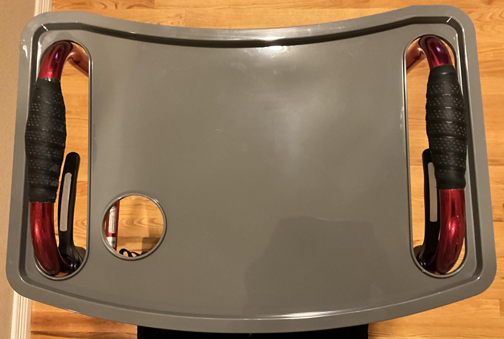 StrongArm Walker Tray with Cup Holder, Tray for Folding Walkers, Food Tray, Walker Accessories, Tray Table for Standard Adult Walkers (Gray) customer photo 1