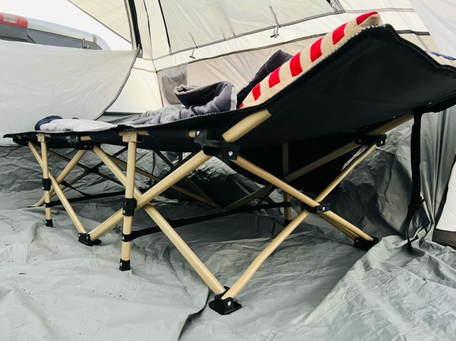 ATORPOK Oversized Camping Cot for Adults, Extra Wide 31.5'' Folding Bed customer photo 1