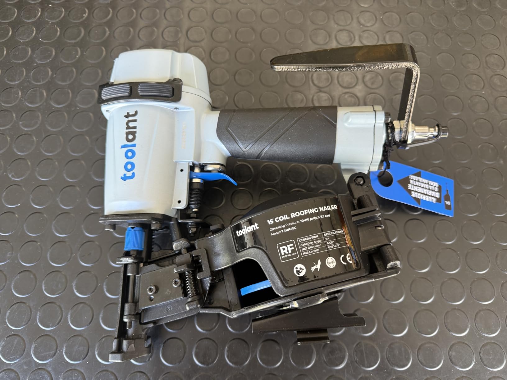 toolant Pneumatic Roofing Coil Nailer for 3/4