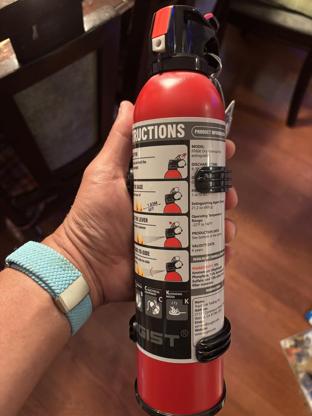Small Fire Extinguisher for Home & Car - (4-Pack, 1.32lb Each) Portable ABC Chemical Powder Fire Extinguishing Spray | For Kitchen Grease, Electrical, Vehicle & Garage Fires, Easy to Use customer photo 1